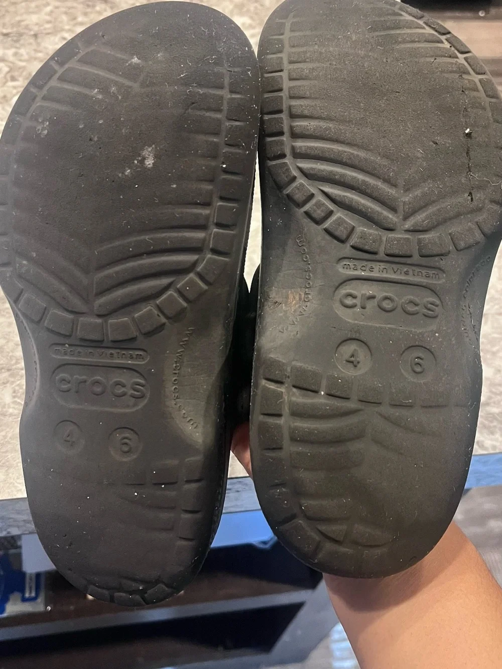 CROCS Kids Black Slip-On Clogs